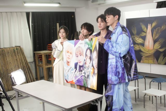 実写映画『ブルーピリオド』眞栄田郷敦×高橋文哉×板垣李光人×桜田ひよりライブ配信の様子（16枚目）