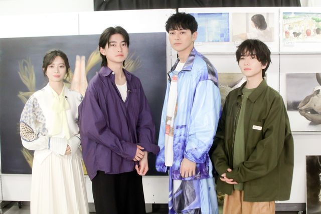 実写映画『ブルーピリオド』眞栄田郷敦×高橋文哉×板垣李光人×桜田ひよりライブ配信の様子（20枚目）