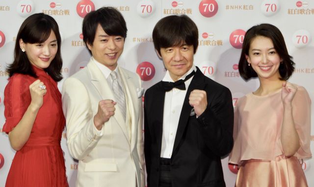 内村光良、綾瀬はるか、櫻井翔、和久田麻由子！紅白司会者が集結：フォトギャラリー