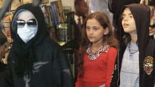 マイケル・ジャクソン、怪しい姿でコミック物色中に子どもたちの素顔が激写される！