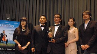 『おくりびと』アカデミー賞受賞直後に記者会見！滝田監督「オスカー像貸し出す」