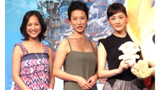 美脚が三人！綾瀬はるか、谷村美月、戸田菜穂『ホッタラケの島 遥と魔法の鏡』世界公開めざす