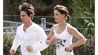 トム・クルーズとケイティ・ホームズ、夫婦で仲良くジョギング!