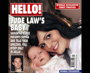 ジュード・ロウが会うよりも先に娘の写真をタブロイドで公開！「これがジュードのDNAを持つ赤ちゃんよ」