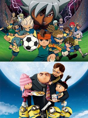 米大ヒットアニメ『怪盗グルーの月泥棒 3D』×日本アニメ『イナズマイレブン』が奇跡のコラボ！