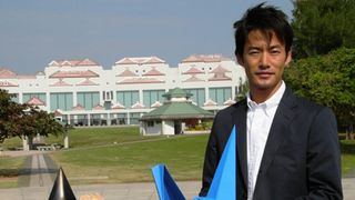 竹野内豊、沖縄「平和の火」の前で太平洋戦争を伝えるキャンペーンの出発式!「日本が経験した戦争を伝える」
