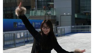 時東ぁみ、1年ぶりのスケートリンクで華麗なターン！プロも驚くほどの上達ぶり