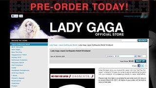 レディー・ガガ、日本の震災支援ブレスレットを制作　オフィシャルサイトで販売