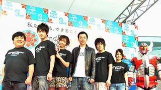 47歳でヒーロー役を演じた板尾創路が、被災地の子どもたちに向けた電人ザボーガーのメッセージを代弁
