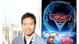 長友選手「皆を元気にしたい」 映画『カーズ2』のCMに出演決定