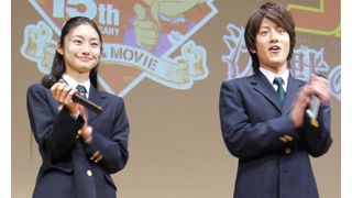 実写版「名探偵コナン」工藤新一=溝端淳平、毛利蘭=忽那汐里が初々しく登場!アニメ版声優・高山みなみの前でアフレコ