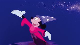 魔法使いミッキーの悪戦苦闘ぶりに注目 アニメーションとクラシック音楽を融合した『ファンタジア』の特別動画が解禁