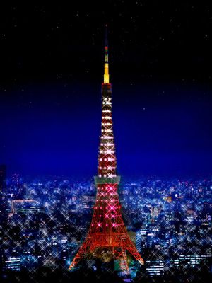 東京タワー、蓮の花色に！今年は『手塚治虫のブッダ』公開にあわせて特別ライトアップ!!