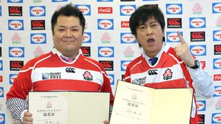 ブラマヨ・小杉、喜び過ぎて髪が抜ける!?ラグビーファミリーに認定!