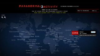 『パラノーマル・アクティビティ3』を日本で先行上映しよう!ツイッターで世界250以上の都市から候補を選ぶキャンペーン!