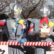 ウルトラ戦士が節分の鬼退治!なでしこ丸山選手らと豆まきに参加!