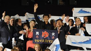 『テルマエ・ロマエ』阿部寛＆上戸彩がローマでプレミア舞台あいさつ！上映後にはスタンディングオベーション！