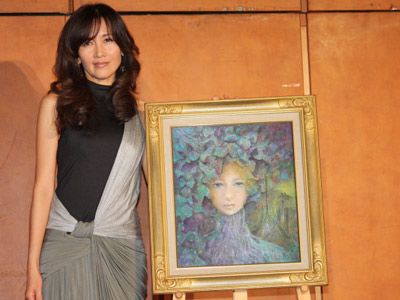 工藤静香 新作絵画を発表 ディズニー超大作絵画コンクールに出席し子どもたちの腕前に 刺激を受けました シネマトゥデイ