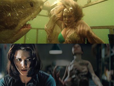 人食いザメと物体Xがタッグを組む!?　ホラーファン垂涎ものの怪物映画が連続レイト上映！