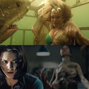 人食いザメと物体Xがタッグを組む!? ホラーファン垂涎ものの怪物映画が連続レイト上映!