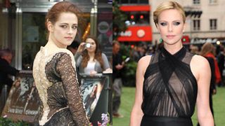 シャーリーズ・セロンとクリステン・スチュワート、スケスケシースルードレスで美の競演！