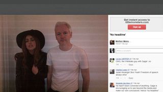 レディー・ガガ、ウィキリークスのアサンジ容疑者とディナー