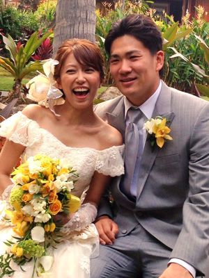 里田まい、マー君とハワイで挙式！「笑いっぱなしのとっても楽しい式」
