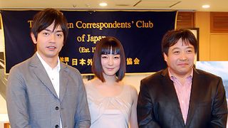 相撲映画『渾身』で外国人記者ら、隠岐の文化に興味深々