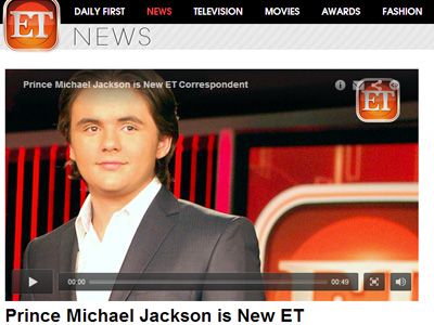 マイケル・ジャクソンの息子が芸能番組のレポーターデビュー！