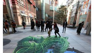 汐留に巨大「ジャックと豆の木」出現！