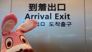 『サイレントヒル』ロビー君が初来日！日本の“ロビー”で一休み…危うく強制退去