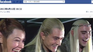 レゴラス衣装のオーランド・ブルーム、『ホビット』第2部特報に大興奮のファンを大喜びで鑑賞！