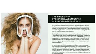 レディー・ガガ、新作は11月リリース!アルバム&アプリの2形態で発売