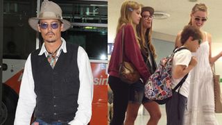 ジョニー・デップ、新恋人アンバー・ハードと子ども同伴で来日!
