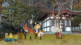 『怪盗グルー』ミニオン軍団が「紙兎ロペ」の世界に2Dになって登場！