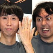アンガールズ山根、新妻は「ガチャピン似」 結婚後初イベントで幸せオーラ全開!