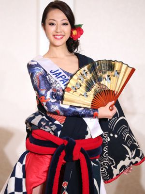各国美女が集結！ミス・インターナショナル日本代表も大胆着物ドレスで魅了！