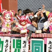 プリキュアオールスターズが池上本門寺で豆まき!子ども歓喜!