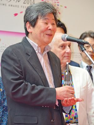 ジブリ高畑勲監督、アニメドール賞受賞で満面の笑み！