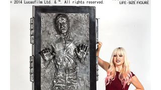 お値段100万円以上!炭素冷凍されたハン・ソロ等身大フィギュアが登場!