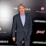 足首骨折のハリソン・フォード、復活!『エクスペンダブルズ3』プレミアに堂々登場!