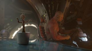 超キュート！しゃべる樹木が鉢植えでダンシング！『ガーディアンズ・オブ・ギャラクシー』特別映像