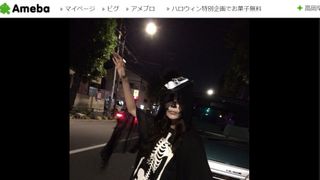 益若、本気のドクロメイク!恐ろしすぎてタクシーにも無視される!?