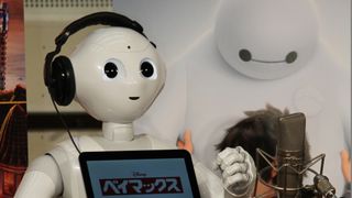 ロボットPepper、ディズニー映画で公開アフレコ収録＆会見に挑戦