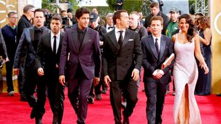 ゴールデン・グローブ賞のレッドカーペットで映画撮影！