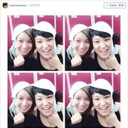 芹那、巨乳バービーのブラジャーが頭にすっぽり!