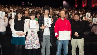 『シドニア』声優の逢坂良太&洲崎綾、声優アワード新人賞に観客から祝福!