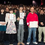 『シドニア』声優の逢坂良太&洲崎綾、声優アワード新人賞に観客から祝福!