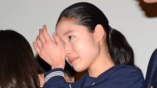 新人女優・藤野涼子、大粒の涙！デビュー作『ソロモンの偽証』初日