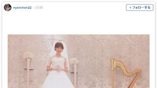 こじはるの女神過ぎるウエディングドレス姿に「お嫁さんにほしい」と反響